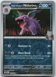 Team Rocket's Nidorino 118/182 Destined Rivals Reverse Holo Common