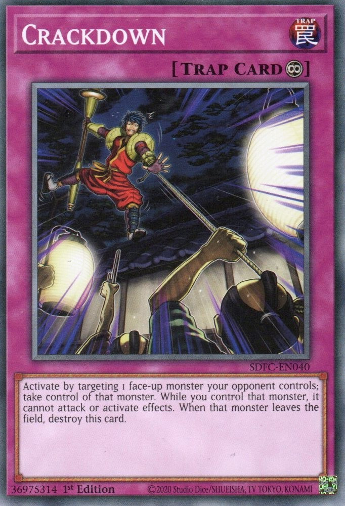 yugioh 1x crackdown SDFC-EN040 COMMON ENGLISH