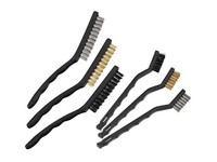 Set: Werkstatt-BüRsten, 6-Teilig, Stahl, Messing, Kunststoff