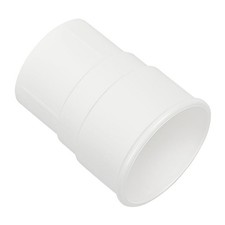 FLOPLAST 68mm Round Gutter Pipe Socket - White - FREE Next-Day Delivery