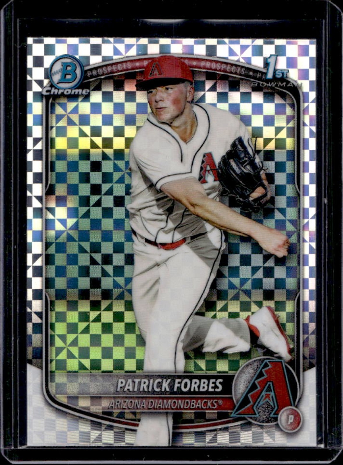 2025 Bowman Draft Patrick Forbes Chrome X-Fractor 1st #BDC-89 Diamondbacks