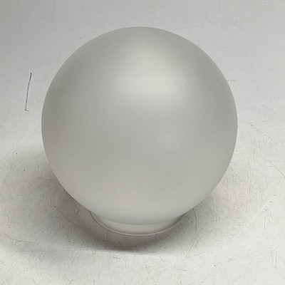 LA LUMINAIRE AUTHENTIK Porcelain Spherical Lighting Shade ~6.5'' Frosted White