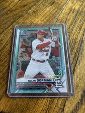 2021 Bowman - Chrome Prospects Nolan Gorman Aqua Mojo Refractor 216/225 (RC)