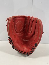 Vintage Spalding Red Baseball Glove Taiwan Super-Flex Web Professional