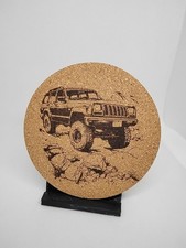 Jeep Xj Cherokee Custom Laser Engraved Coaste...