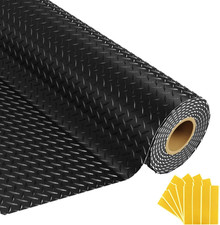 8X20 FT Garage Floor Mat, 2.8Mm Thickened Flooring Roll for under Car Diamond Pl