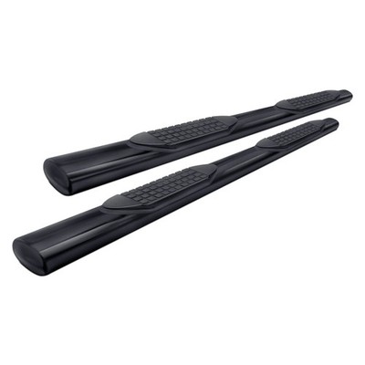 For Honda Ridgeline 17-20 TrailFX 4'' Cab Length Black Oval Straight Side Steps