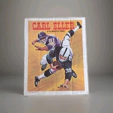 Vintage Collectible 1970 Topps Football Poster: HOFer Carl Eller In Exc. Cond.