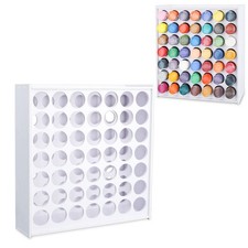 49 Holes Craft Paint Organizer Vertical Acrylic Storage Rack For 2Oz Bottles