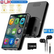 2.4 inch Bluetooth 5.0 MP3 Player Full Touch Screen HiFi Music Player FM Radio