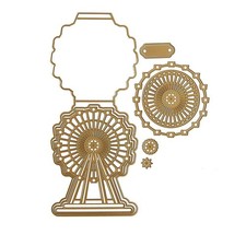 Anna Griffin Ferris Wheel Easel Card Dies AG1438 NIP Metal Cutting Crafting