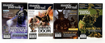 Mantic Journal Wargaming Magazines- Kings of War Issues #1, #2, #3, #4