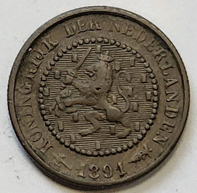 1891 Netherlands East Indies 1/2 Cent 0618