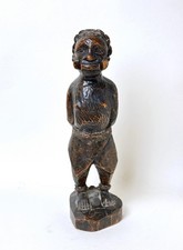 Antique 19th century Anti-Slave Abolitionist carved ebony wood figure