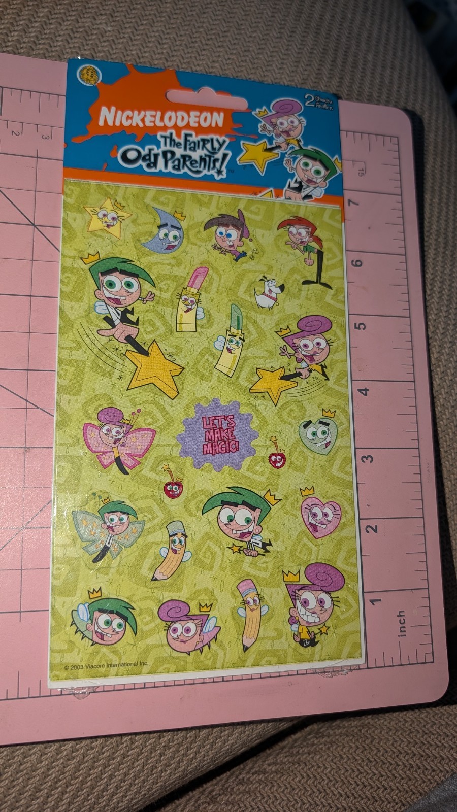 Vintage Sandylion Stickers The Fairly OddParents Nickelodeon New Pack 2 sheets