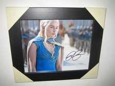 Emilia Clarke ; Signed Photo 8x10 inches Framed with CoA