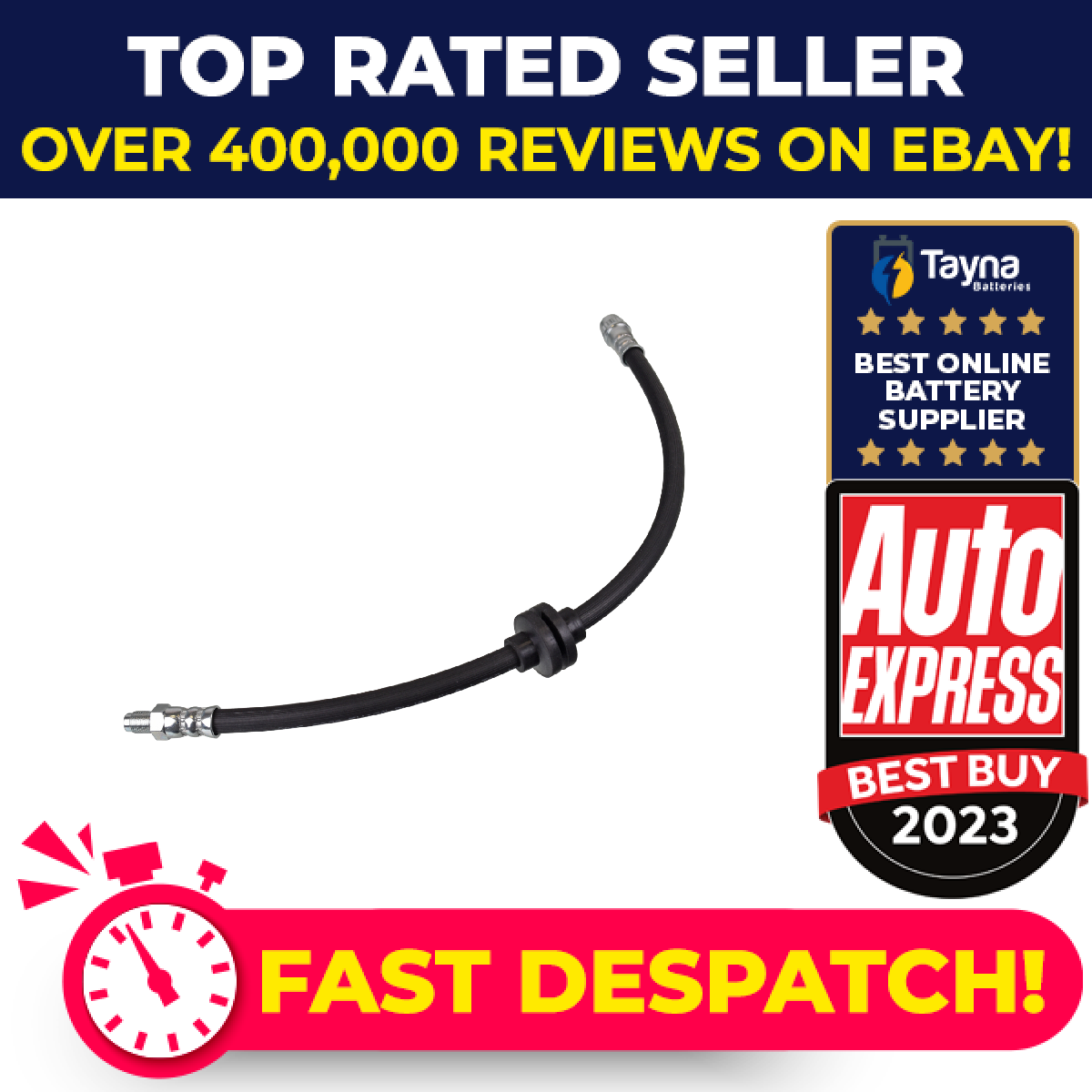 Brake Hose fits DACIA SANDERO Mk2 1.2 Front Left or Right 2012 on Hydraulic Febi