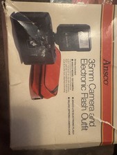 Vintage Ansco 135 Film Camera 35mm with Ansco-Lite F20 Flash
