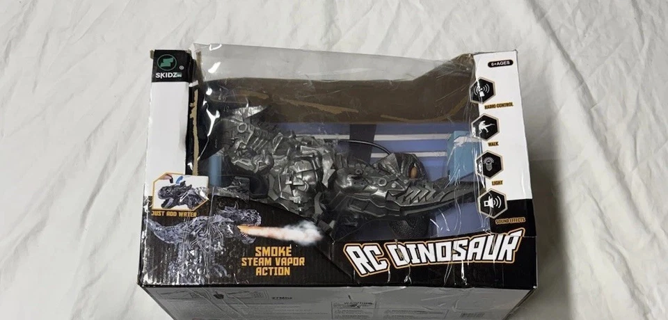 Skidz RC Childrens Dinosaur Toys for Kids, RC Walking Dinosaur , Smoke Action - Image 2 of 4