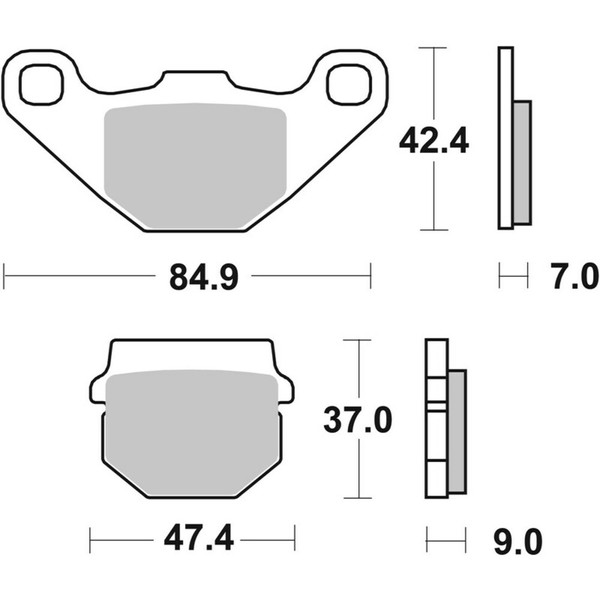 Sinterisierte Brembo BremsbeläGe 07KA07SD FüR Motorrad Ersatzteile ZubehöR-image