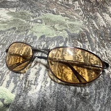 Eagle Eyes Extremes Sunglasses 10013 Lens USA Amber Metal Frame