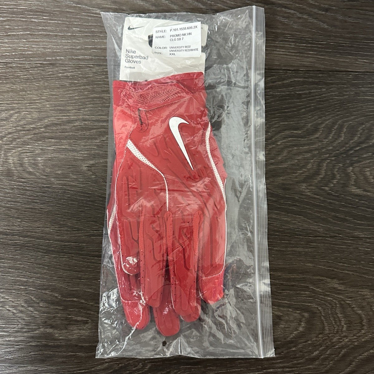 Nike University of Houston Superbad 7.0 Football Gloves Mens Sz