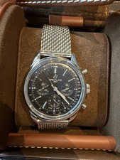 Breitling Transocean Chronograph Automatic Watch AB0154 Stainless Steel Full Set