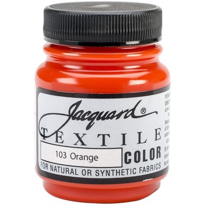 Jacquard Textile Color Fabric Paint 2.25oz-Orange