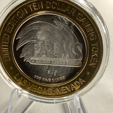 Palms Las Vegas NV $10 Gaming Token Limited Edition Playboy Hugh Hefner .999