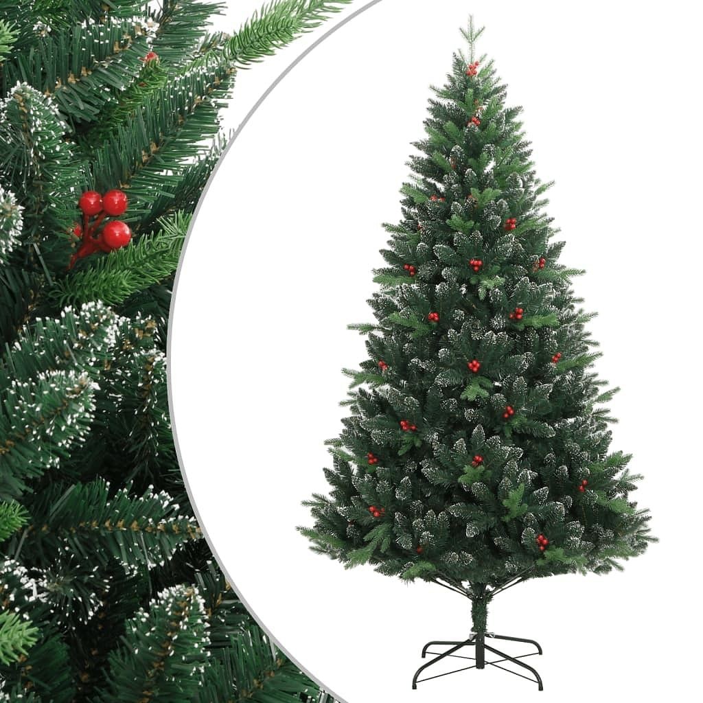 Large Foldable Artificial Christmas Tree with Hinged PVC Branches
