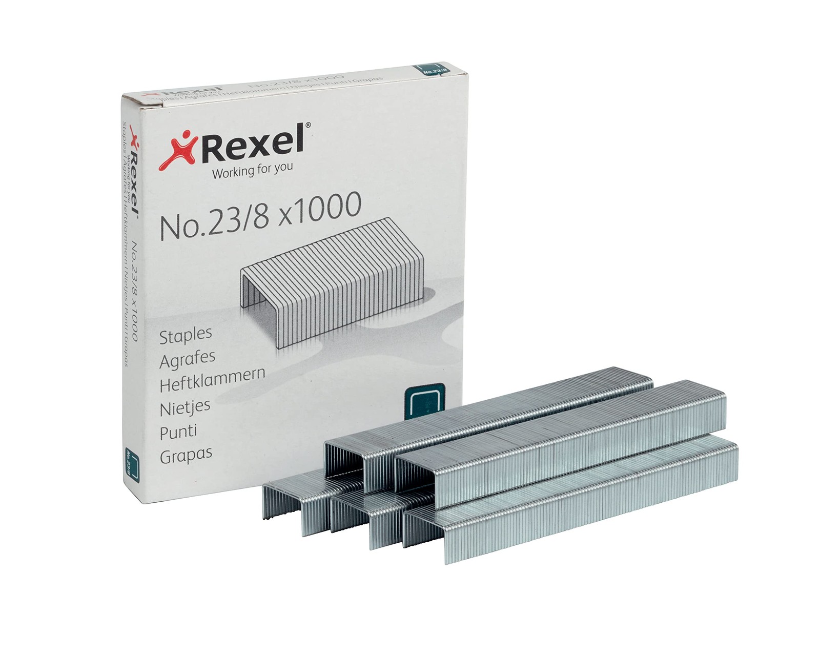 Rexel No.23/8 mm Heavy Duty Staples, For Stapling up to 40 Sheets, Use with Heav