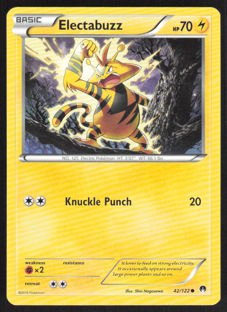 Electabuzz 42/122 LP XY - BREAKpoint Pokemon Card