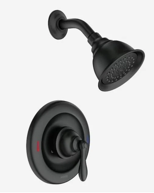 Moen 82495EPBL Caldwell Posi-Temp Eco-Performance Shower Only in Matte Black
