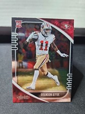 2020 Panini Absolute Brandon Aiyuk #111 Rookie Base Card San Francisco 49ers. rookie card picture