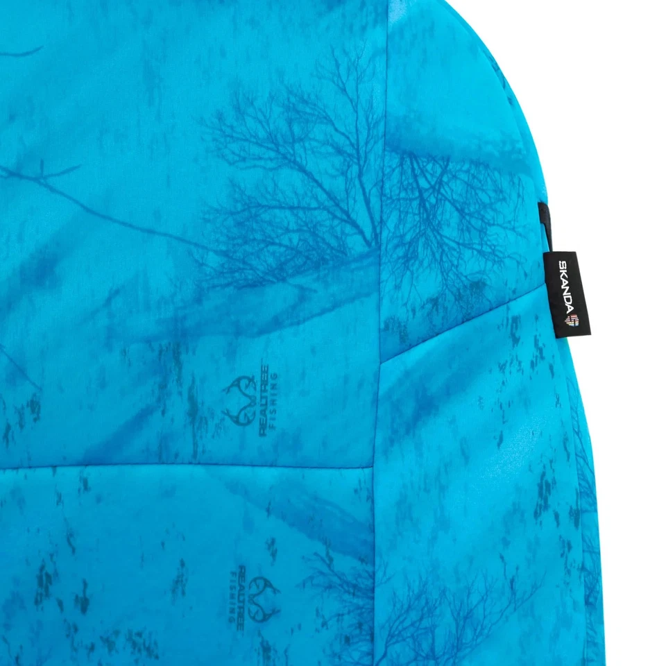 For Infiniti FX35 03-05 Seat Cover Realtree Fishing 1st Row Camo Light Blue - Image 3 of 4