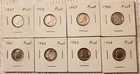 Lot of 8  "PROOF" Silver Roosevelt Dimes Run 1957-1964