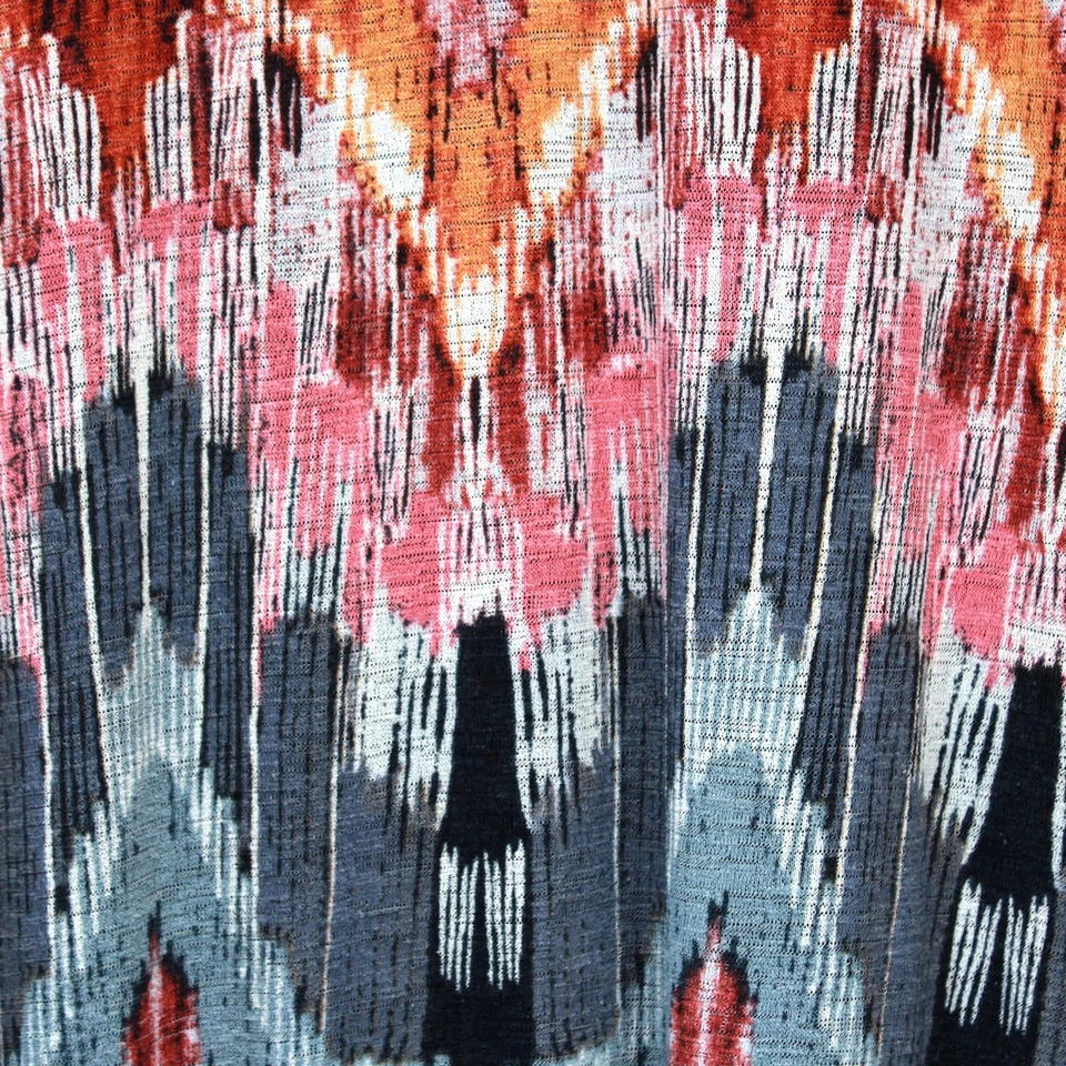 Saia Maxi Vanessa Virginia Anthropologie Ikat Abstrata Boho Cintura Elástica Pequena - Imagem 4 de 4