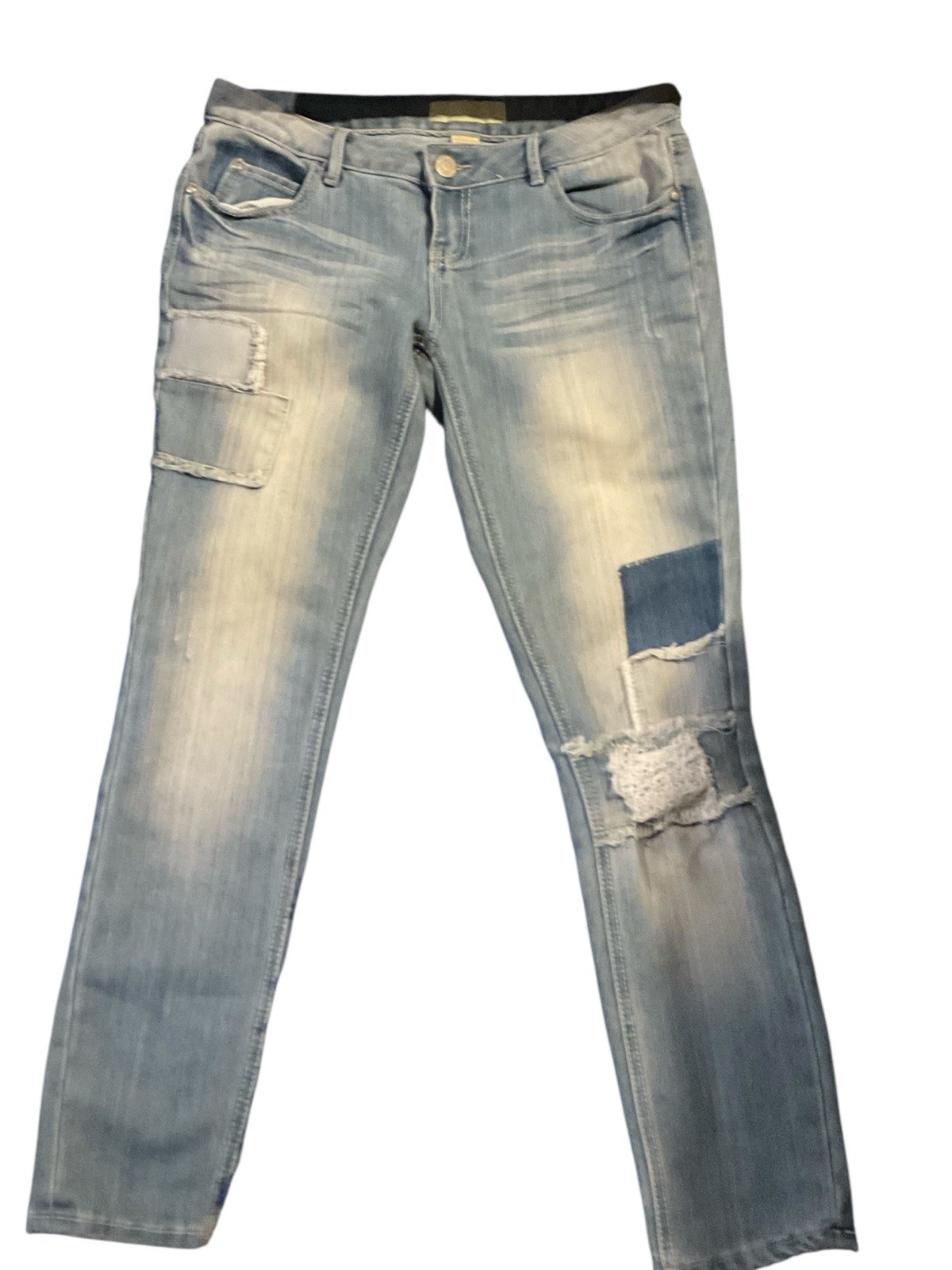 Straight Leg Vintage Patchwork Almost Famous Jean… - image 1