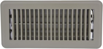 EZ-FLO 4 X 10 Inch (Duct Opening) Floor Register Vent Cover, One-Way Ventilation