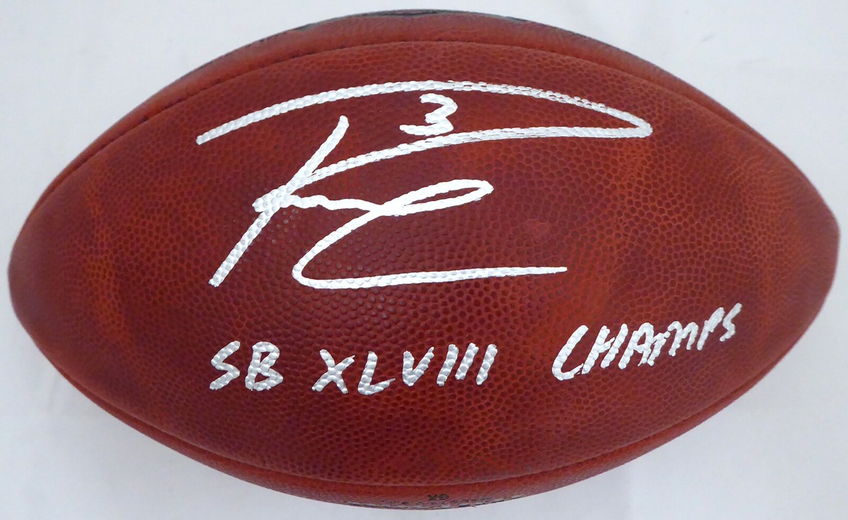 RUSSELL WIlSON ラッセル ウイルソン 直筆サイン AUTO NFL RUSSELL WILSON AUTOGRAPHED LE SB LEATHER FOOTBALL SEAHAWKS