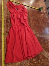 Express Women's Coral Sleeveless Ruffle Dress Size 2 *More in Store* #S53