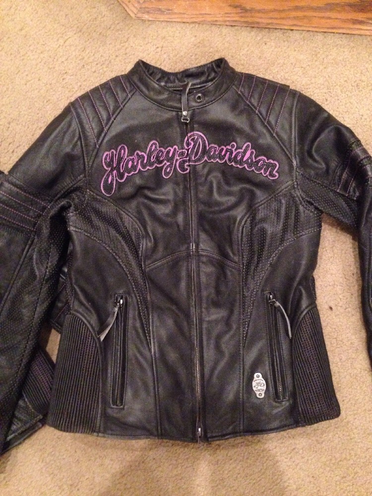 ジャケット・アウター 90s harley davidson 2way leather jacket Harley Davidson Night Angel Black Leather Jacket Bling WINGS