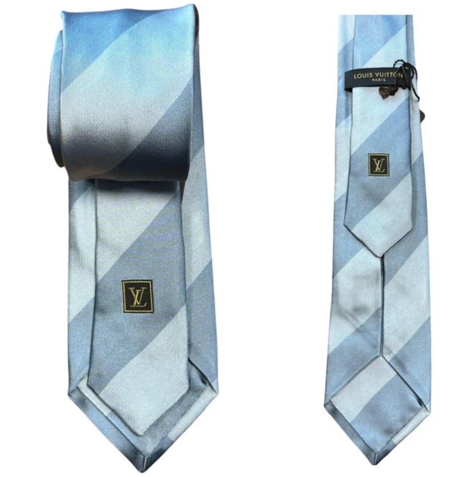 LOUIS VUITTON CLASSIC TIE KRAWATTE SILK ICONIC RARE RETRO MADE IN ITALY NEW - Bild 1 von 4