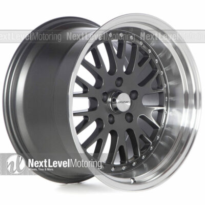 Circuit CP21 18x9.5 18x11 5x114.3 +20  Gun Metal Wheel Fit 94-04 Mustang GT C...