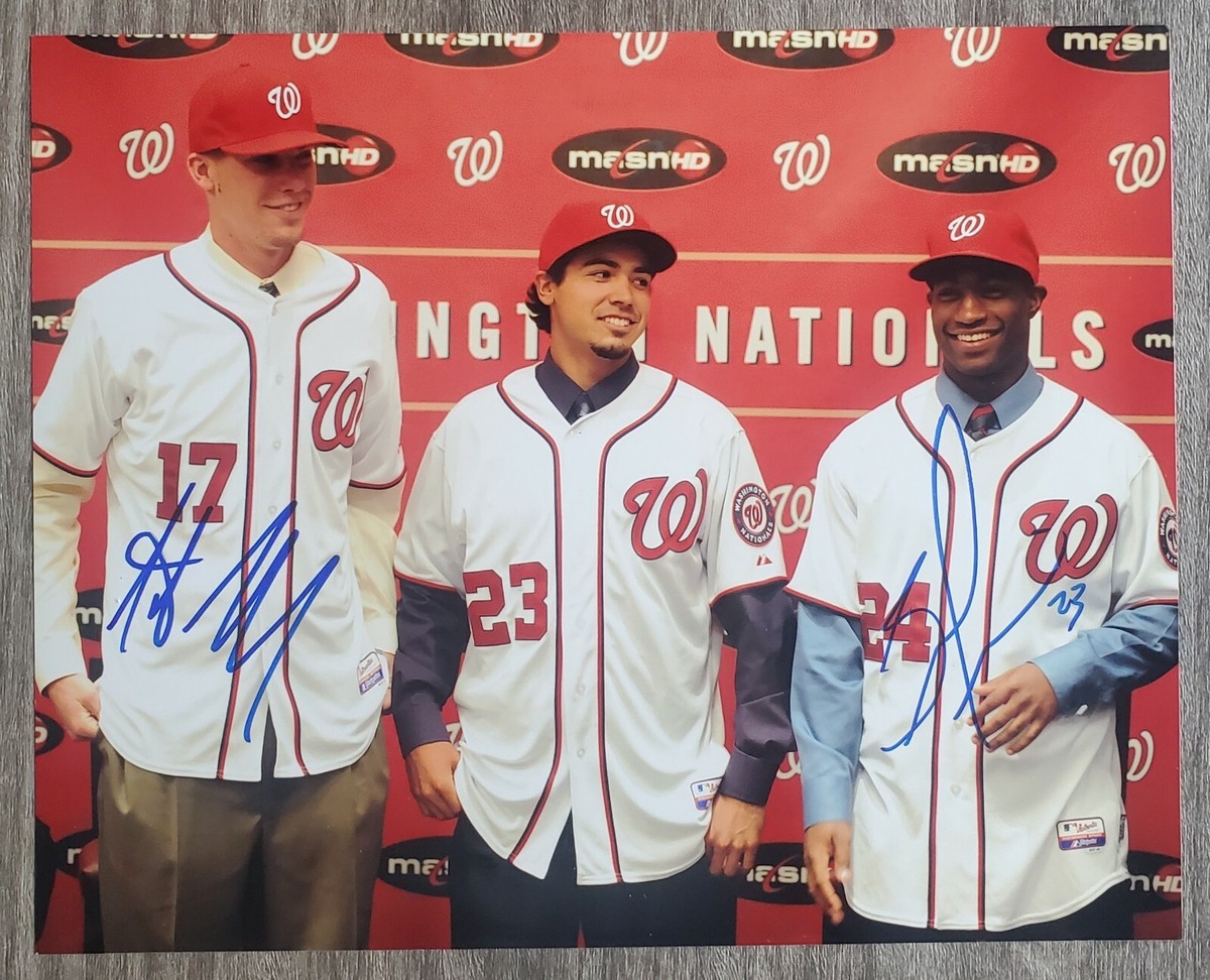 Alex Meyer Brian Goodwin Signed 8x10 Photo Washington Nationals MLB RAD
