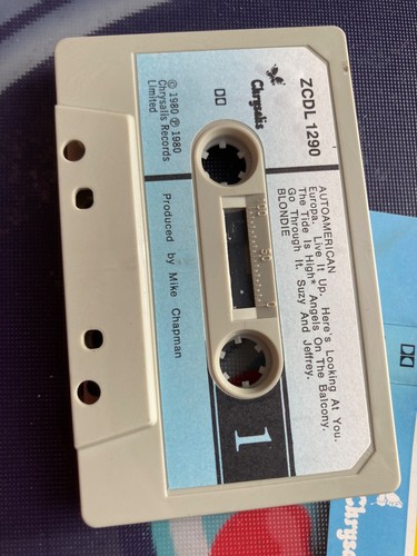 BLONDIE MEGA RARE ORIG C/TAPE “AUTOAMERICAN” CHRYSALIS 1980 UNTESTED UKPOSTONLY - Picture 8 of 12