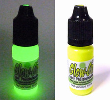 Glow-On YELLOW For Gun Sights, Fishing Lures W/Tip Applicator 10 ml vial