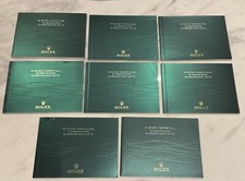 EIGHT ( yes, 8 ! ) * ITALIAN * ROLEX SUBMARINER Instruction Booklets, 2012-2014