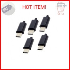 chenyang 5 Pack USB C DIY Connector USB 3.1 Type C 24Pin Male Plug Port Repair R