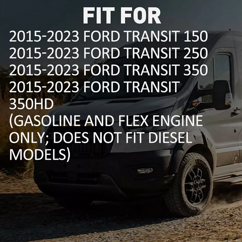 Дверца корпуса топливного бака + крышка крышки газовой крышки для отделки Ford Transit 150 250 350 15-23 - Изображение 2 из 4